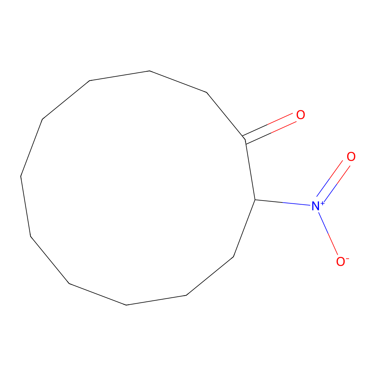 2-Nitrocyclododecanone molecular structure, CAS 13154-31-9