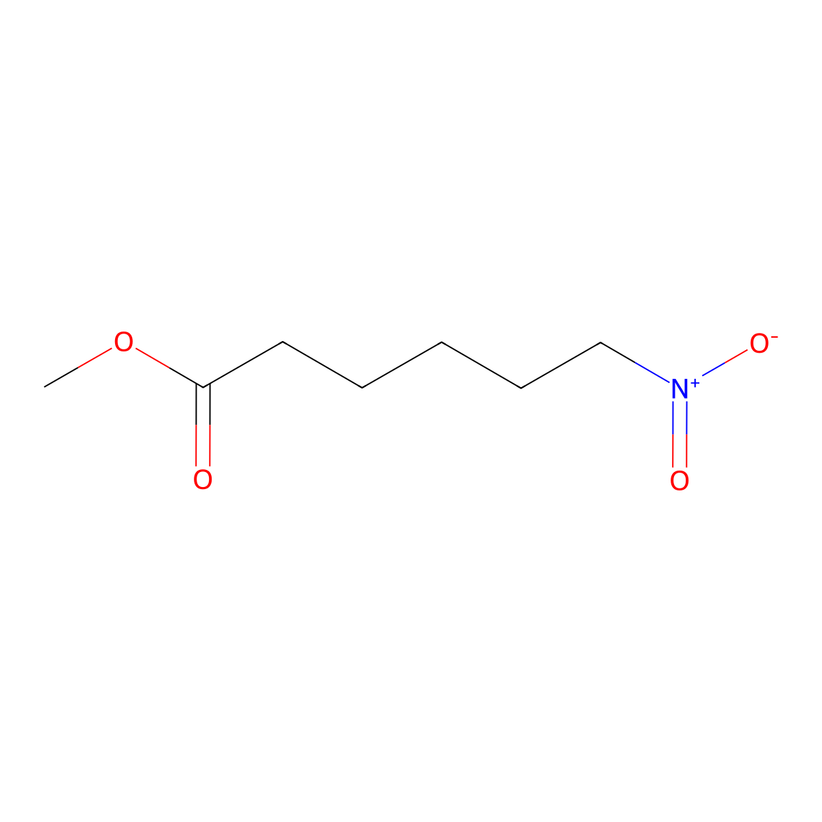6-Nitrohexanoic acid methyl ester molecular structure, CAS 13154-40-0