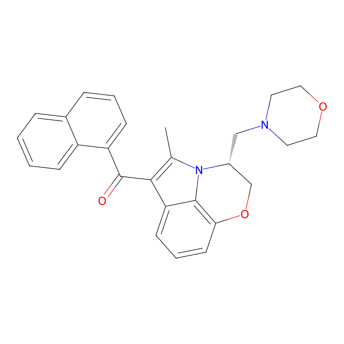 Win 55212-2 molecular structure, CAS 131543-22-1