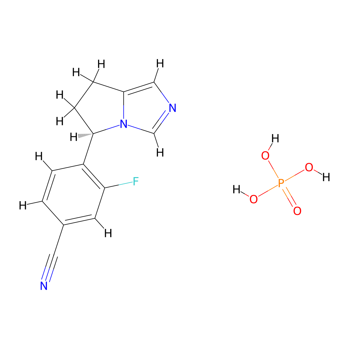 Osilodrostat Phosphate molecular structure, CAS 1315449-72-9
