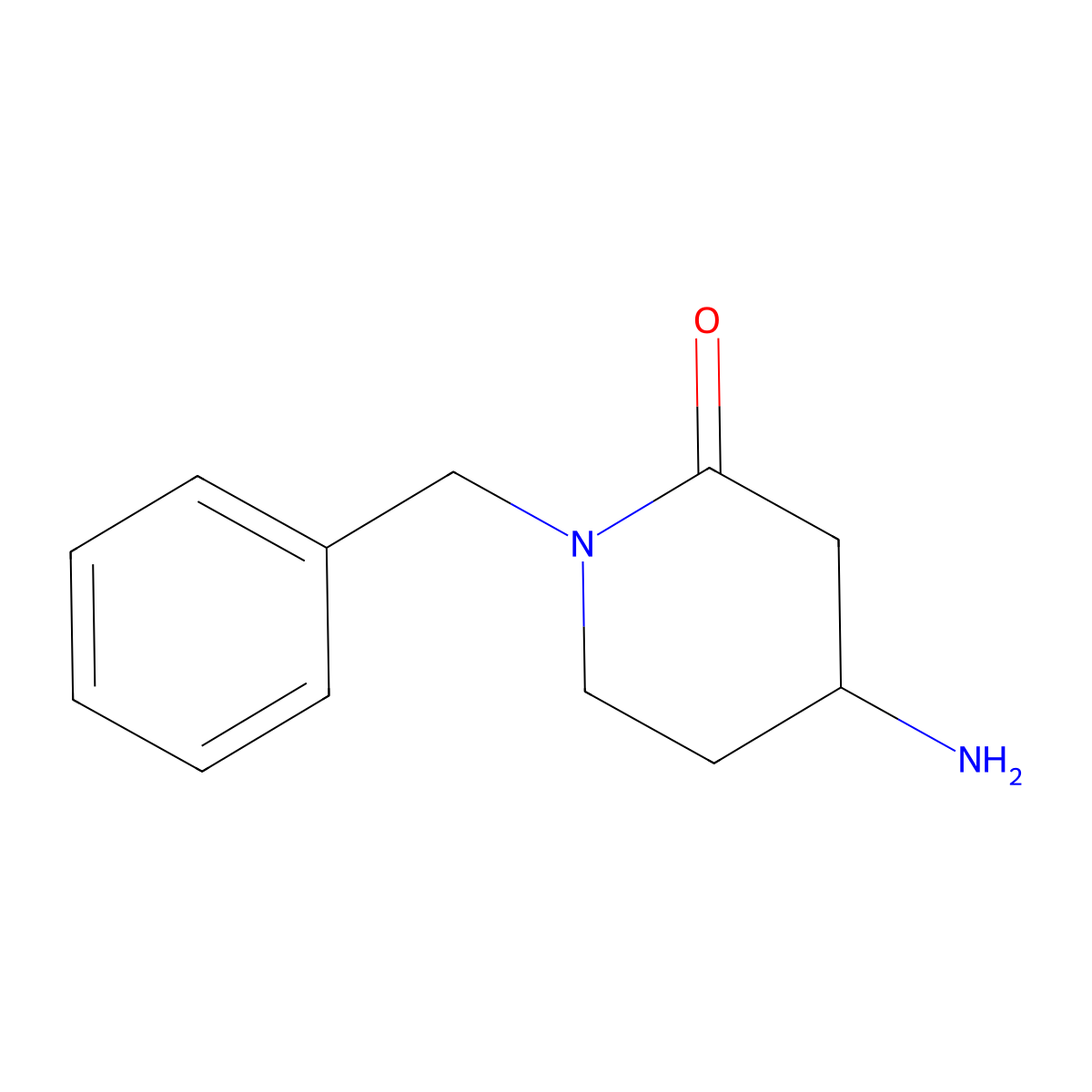 4-Amino-1-benzylpiperidin-2-one molecular structure, CAS 1315495-55-6