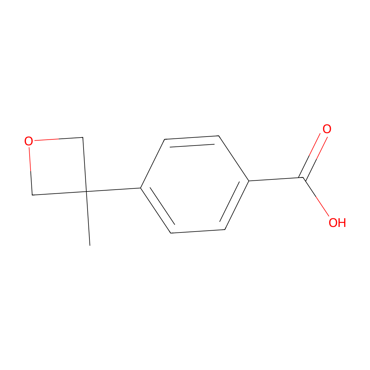 4-(3-Methyloxetan-3-YL)benzoic acid molecular structure, CAS 1315567-78-2