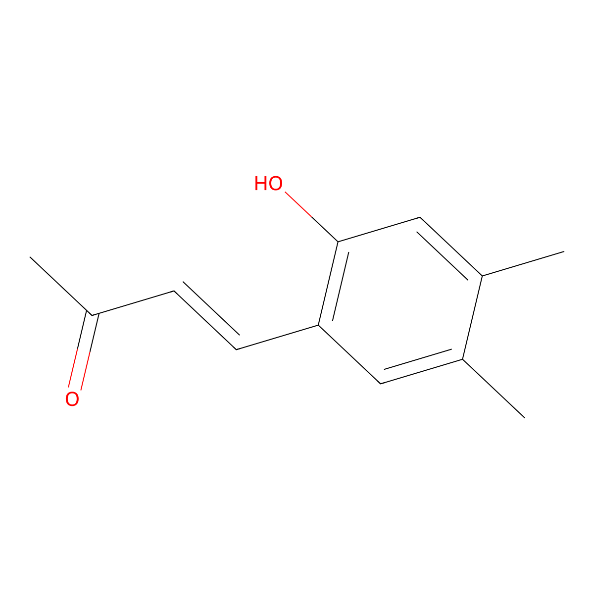 4-(2-Hydroxy-4,5-dimethylphenyl)but-3-en-2-one molecular structure, CAS 1315577-46-8