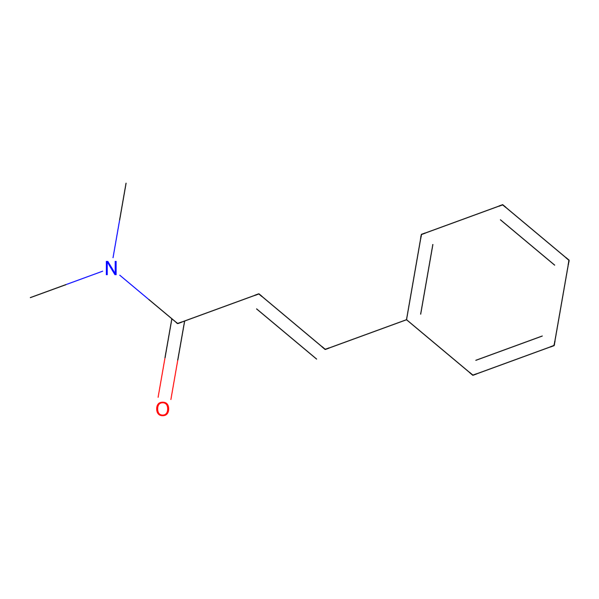 N,N-Dimethylcinnamamide molecular structure, CAS 13156-74-6