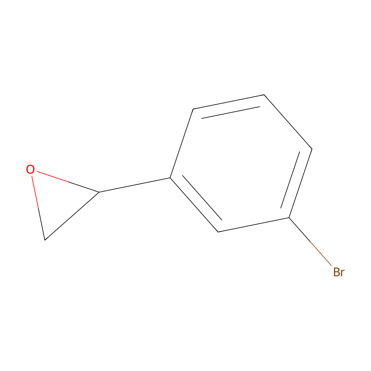 2-(3-Bromophenyl)oxirane molecular structure, CAS 131567-05-0