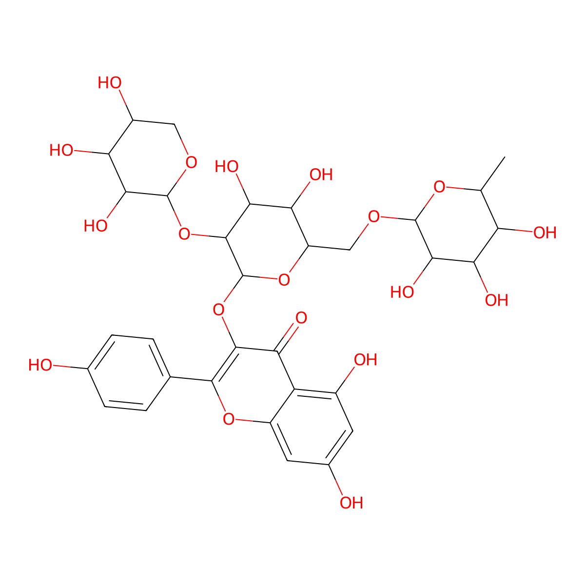Camelliaside B molecular structure, CAS 131573-90-5