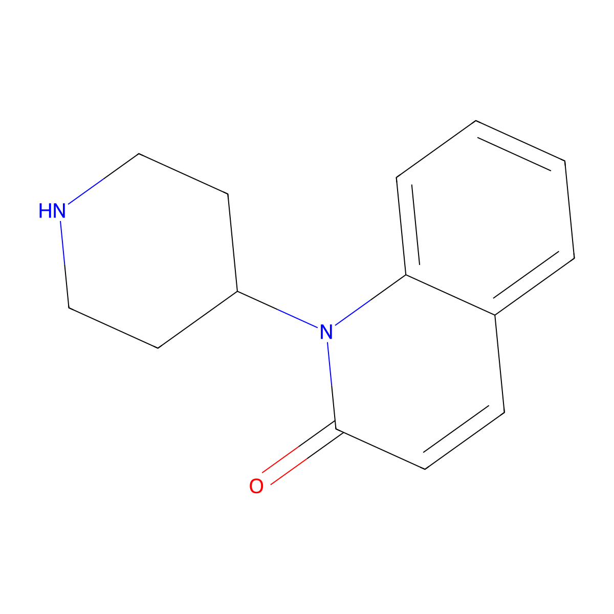 1-(Piperidin-4-yl)quinolin-2(1H)-one molecular structure, CAS 131583-46-5