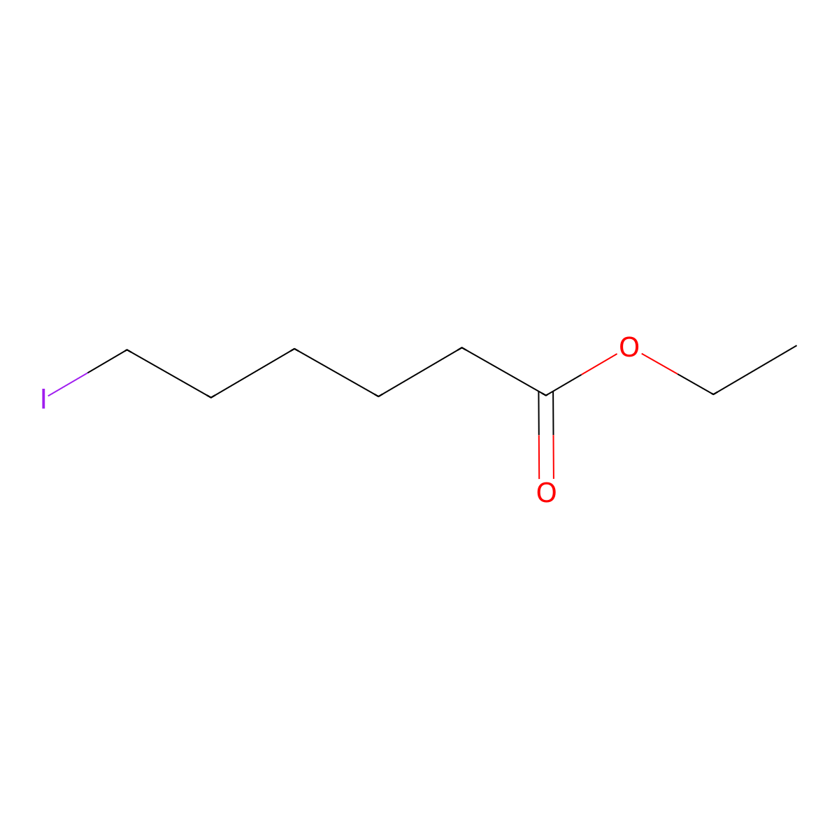 Ethyl 6-iodohexanoate molecular structure, CAS 13159-24-5