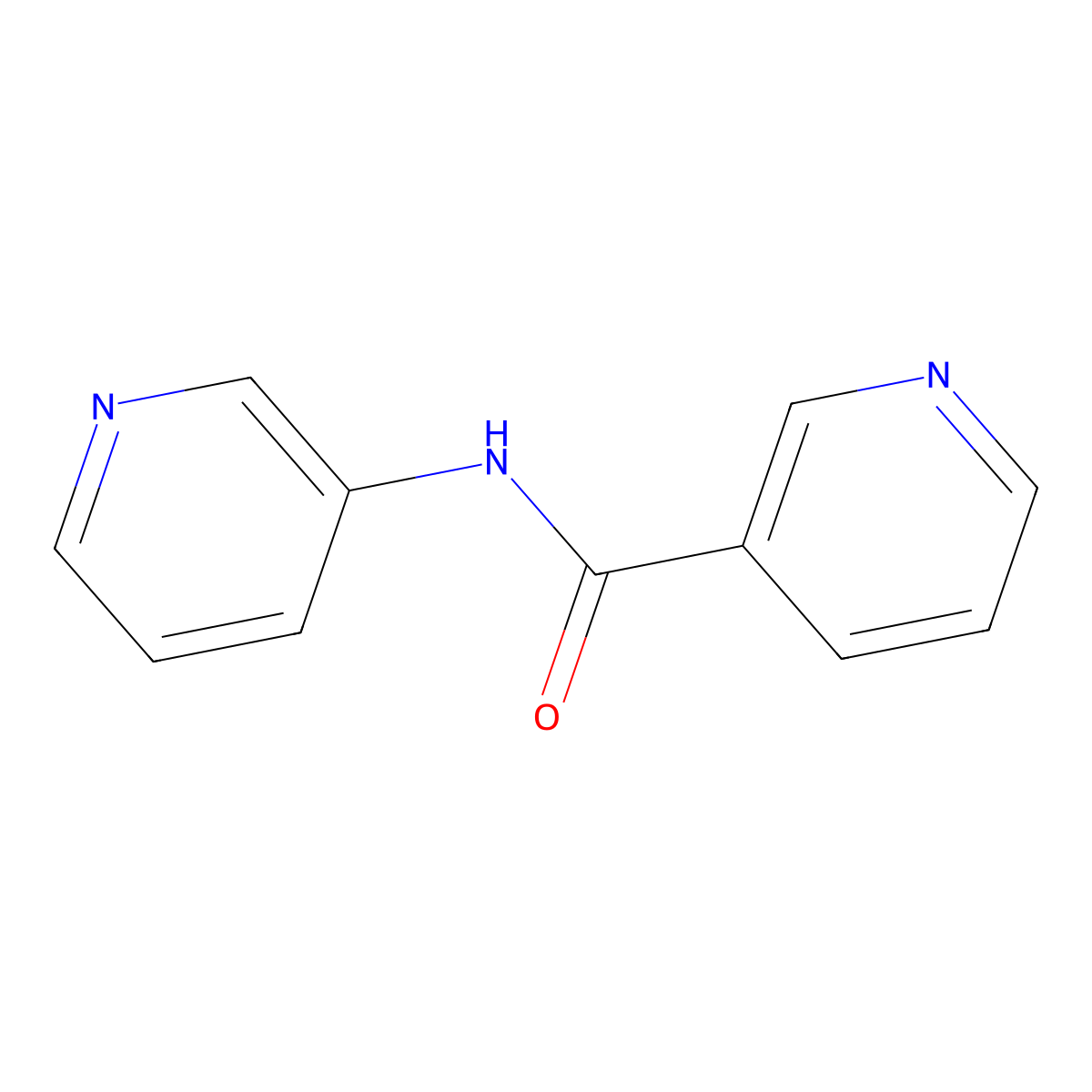 N-(3-Pyridyl)nicotinamide molecular structure, CAS 13160-06-0