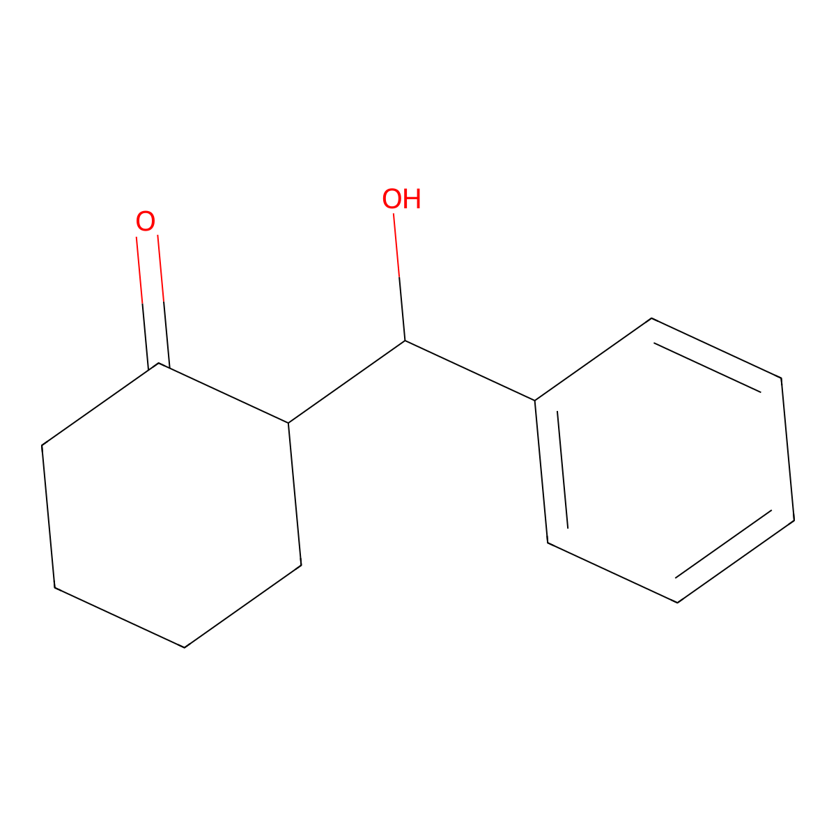2-(Hydroxy-phenyl-methyl)-cyclohexanone molecular structure, CAS 13161-18-7