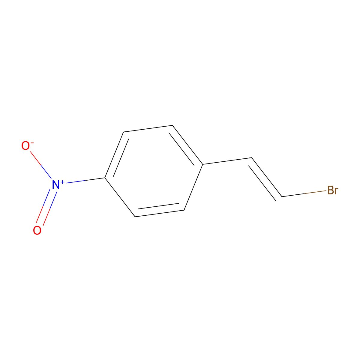 1-(2-Bromoethenyl)-4-nitrobenzene molecular structure, CAS 13161-29-0