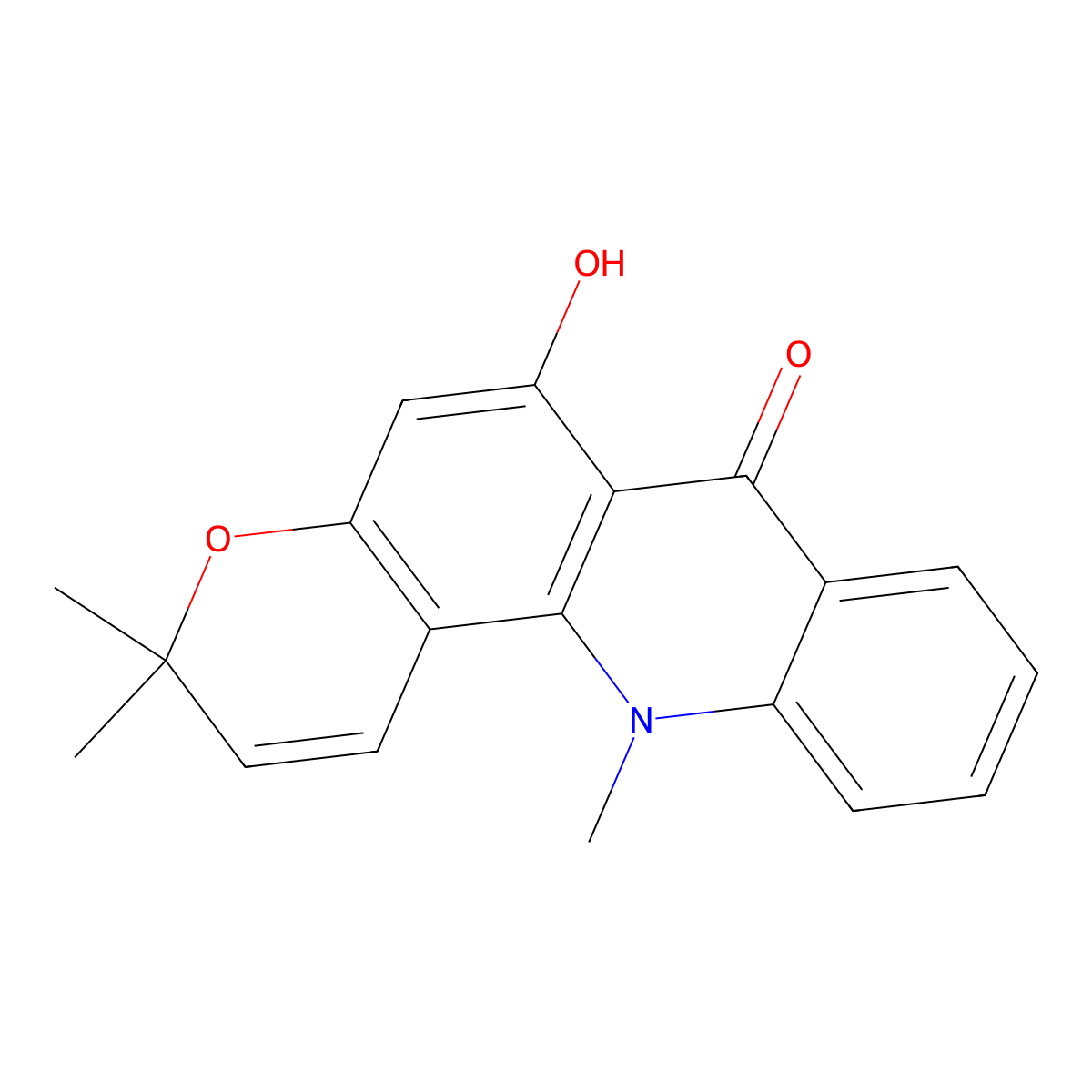 Noracronycine molecular structure, CAS 13161-79-0