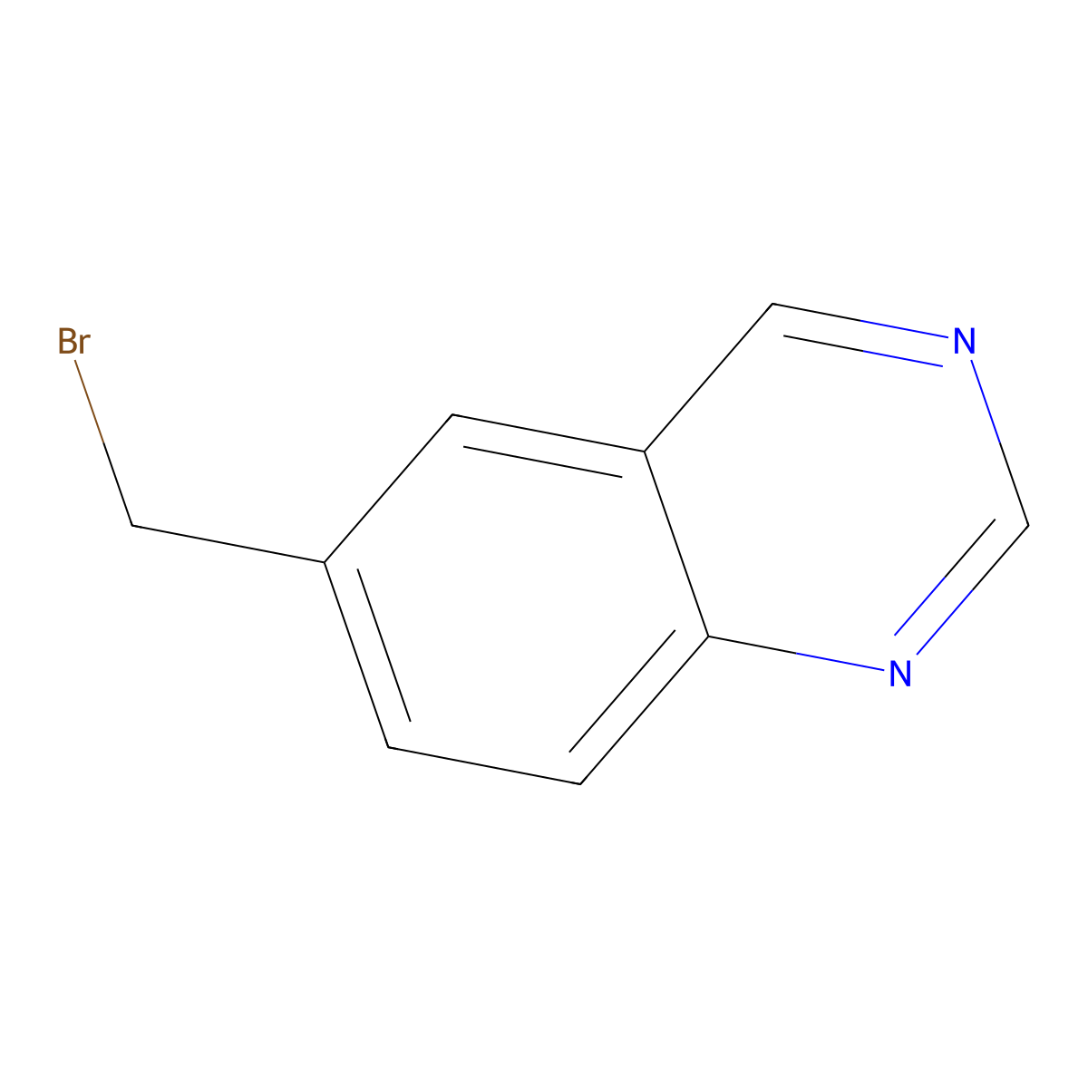 6-(Bromomethyl)quinazoline molecular structure, CAS 131610-21-4