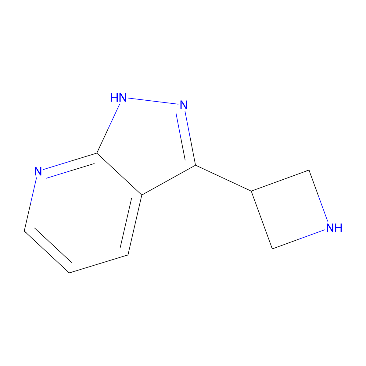 3-(Azetidin-3-yl)-1H-pyrazolo[3,4-b]pyridine molecular structure, CAS 1316217-25-0