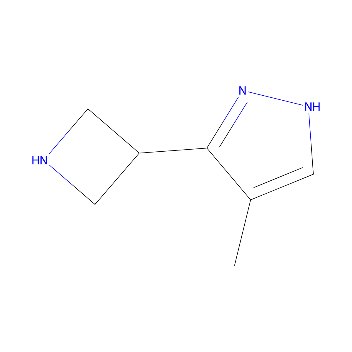 3-(Azetidin-3-YL)-4-methyl-1H-pyrazole molecular structure, CAS 1316217-63-6