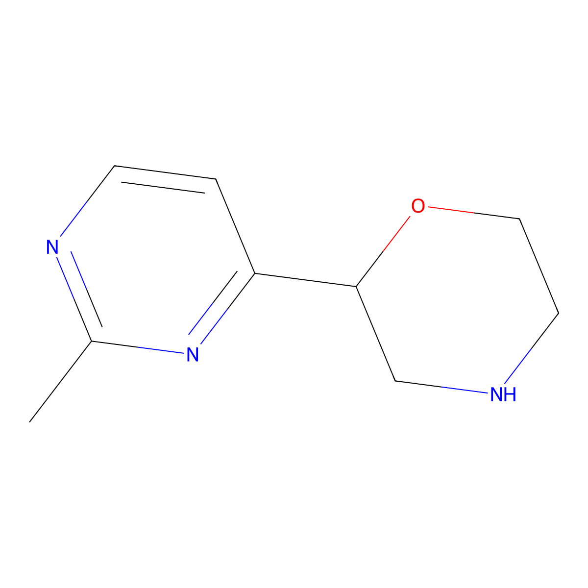 2-(2-Methylpyrimidin-4-yl)morpholine molecular structure, CAS 1316217-98-7