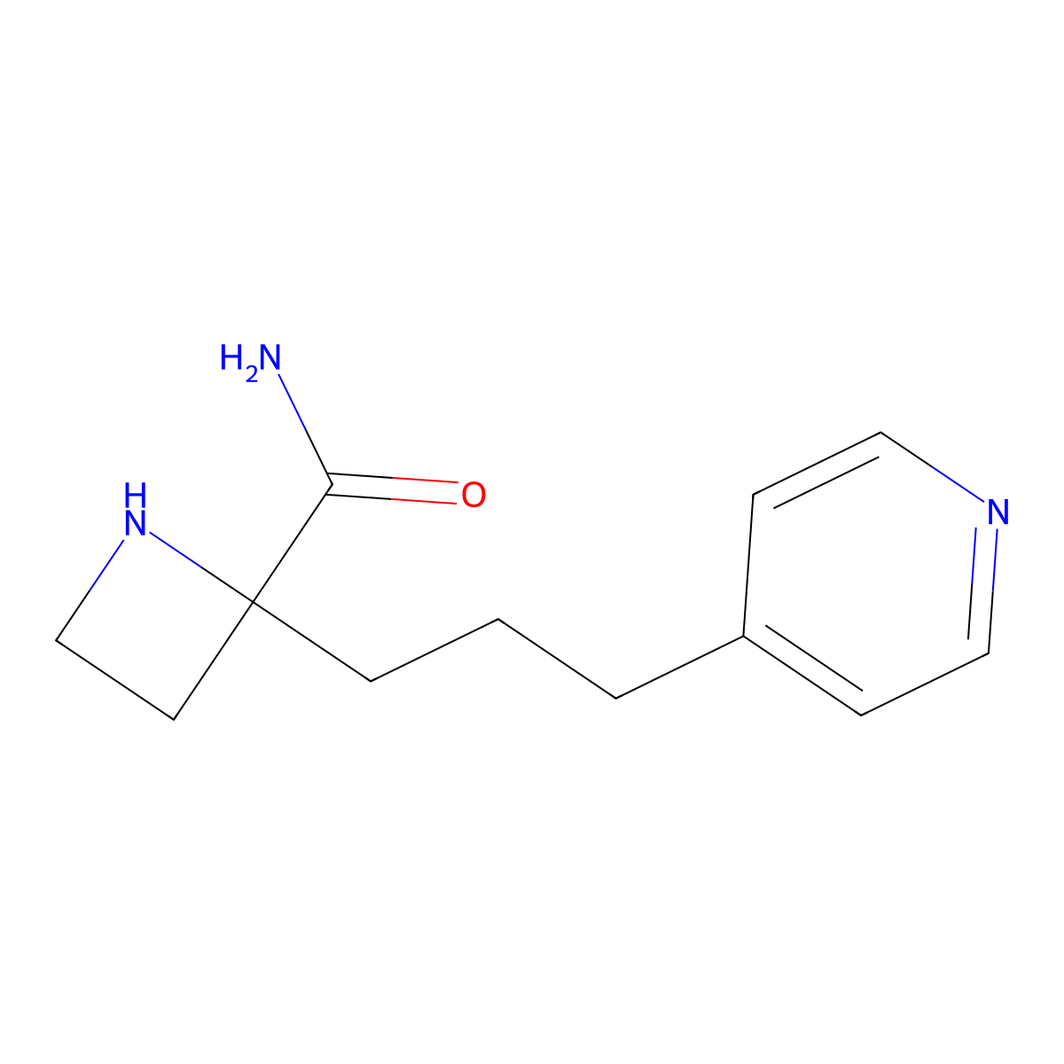 2-(3-(Pyridin-4-yl)propyl)azetidine-2-carboxamide molecular structure, CAS 1316218-33-3
