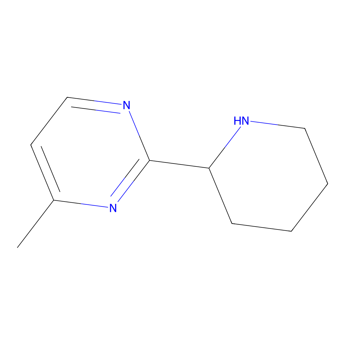 4-Methyl-2-(piperidin-2-YL)pyrimidine molecular structure, CAS 1316218-99-1