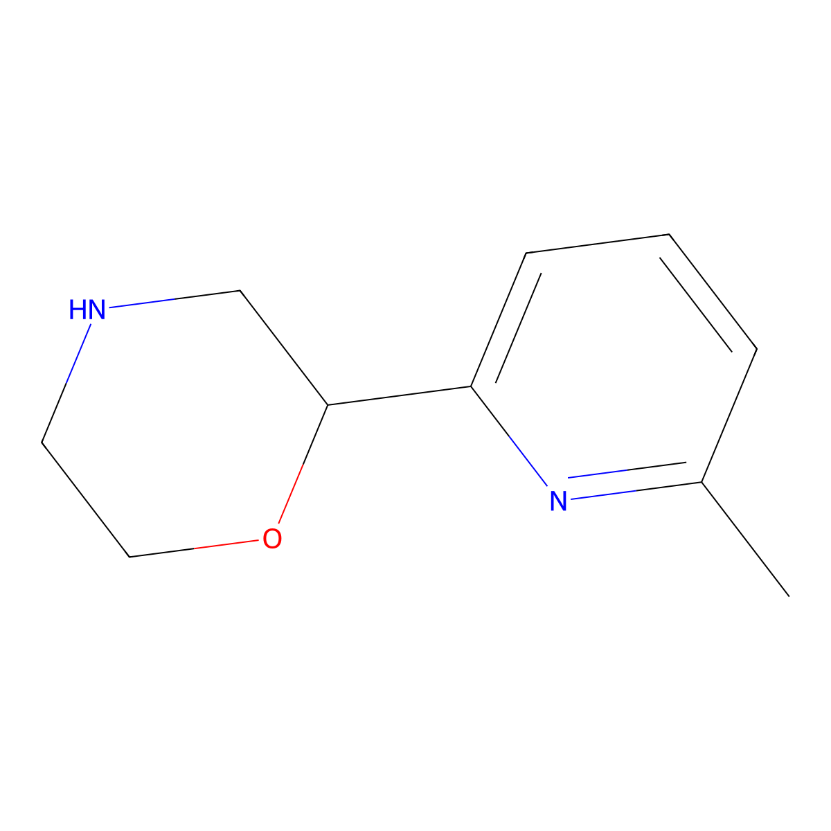 2-(6-Methylpyridin-2-yl)morpholine molecular structure, CAS 1316219-02-9