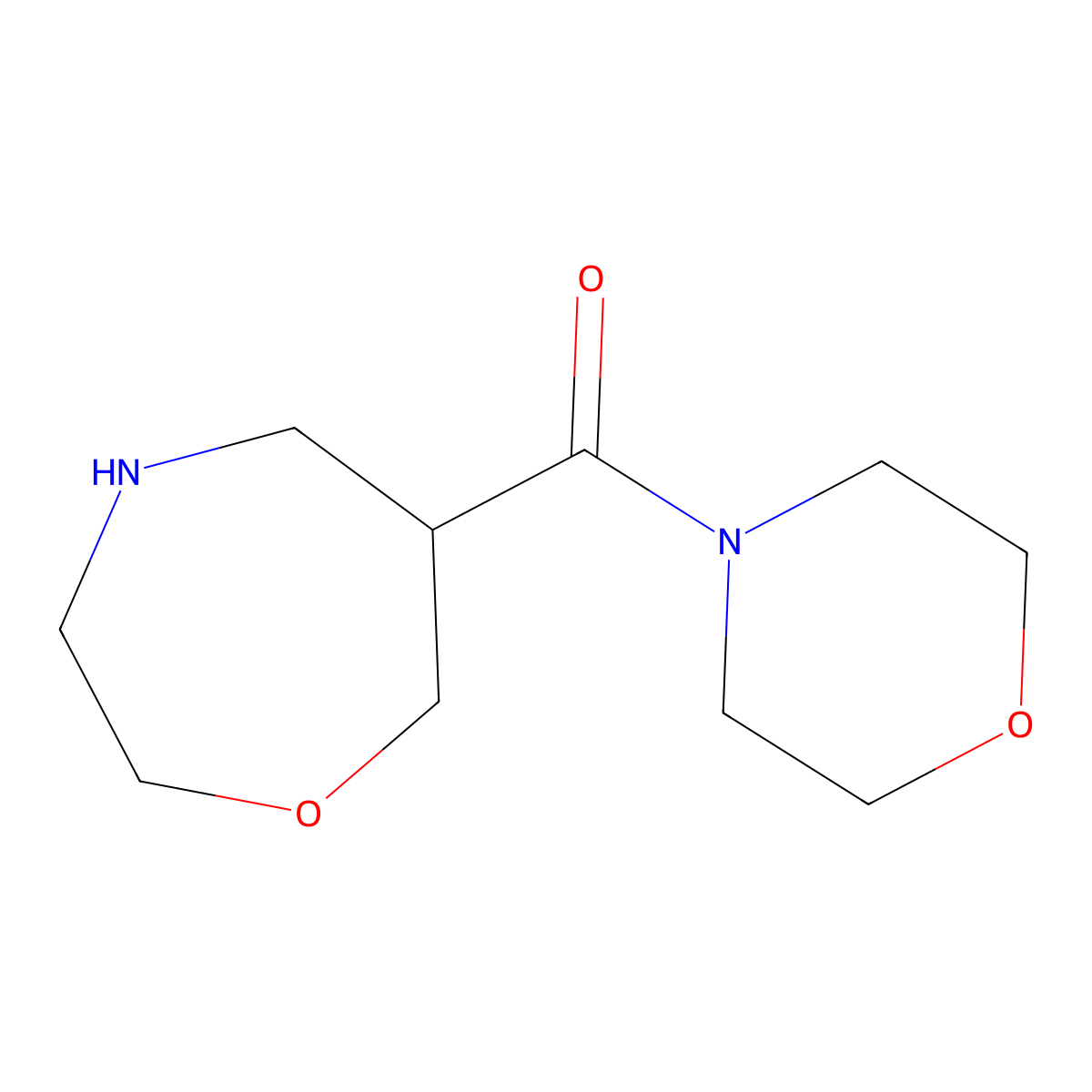 Morpholino(1,4-oxazepan-6-yl)methanone molecular structure, CAS 1316221-36-9