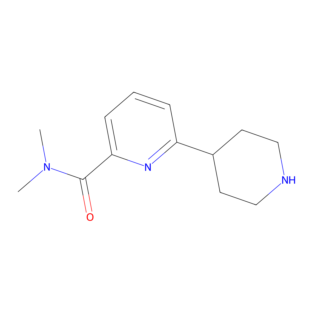 1',2',3',4',5',6'-Hexahydro-[2,4']bipyridinyl-6-carboxylic acid dimethylamide molecular structure, CAS 1316222-34-0