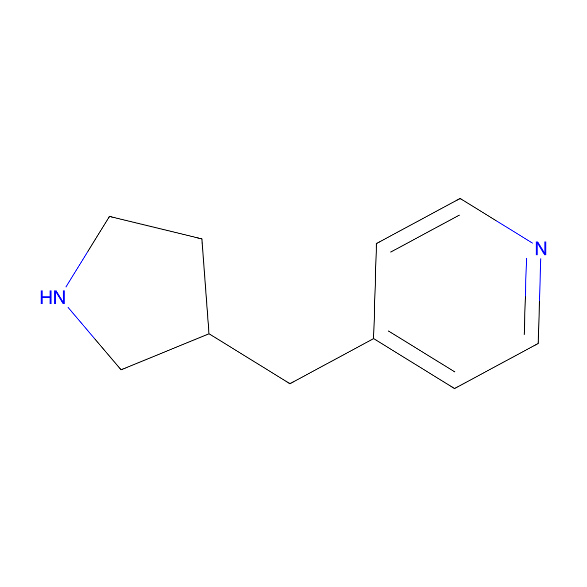 4-[(Pyrrolidin-3-yl)methyl]pyridine molecular structure, CAS 1316223-46-7