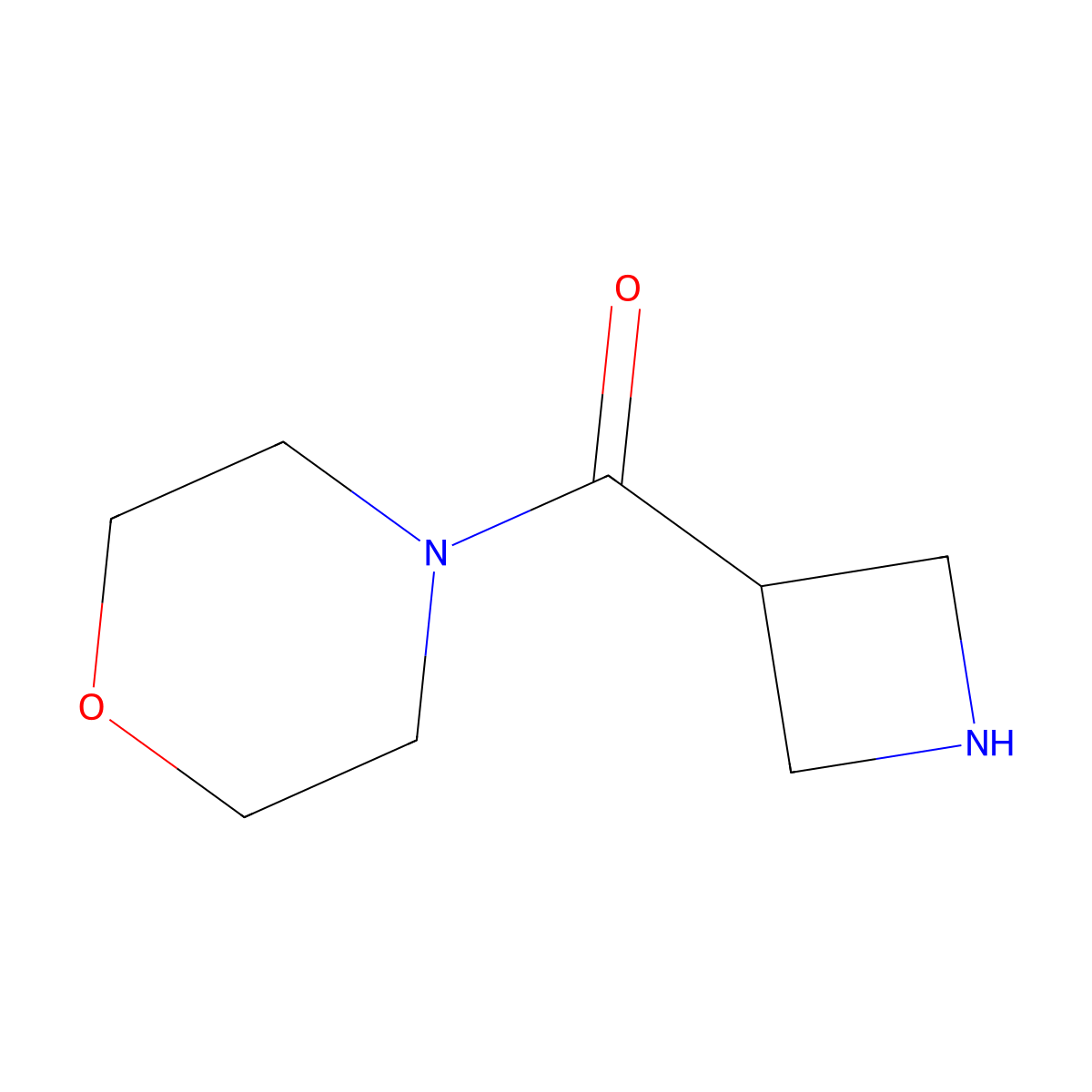 Azetidin-3-yl(morpholino)methanone molecular structure, CAS 1316225-39-4