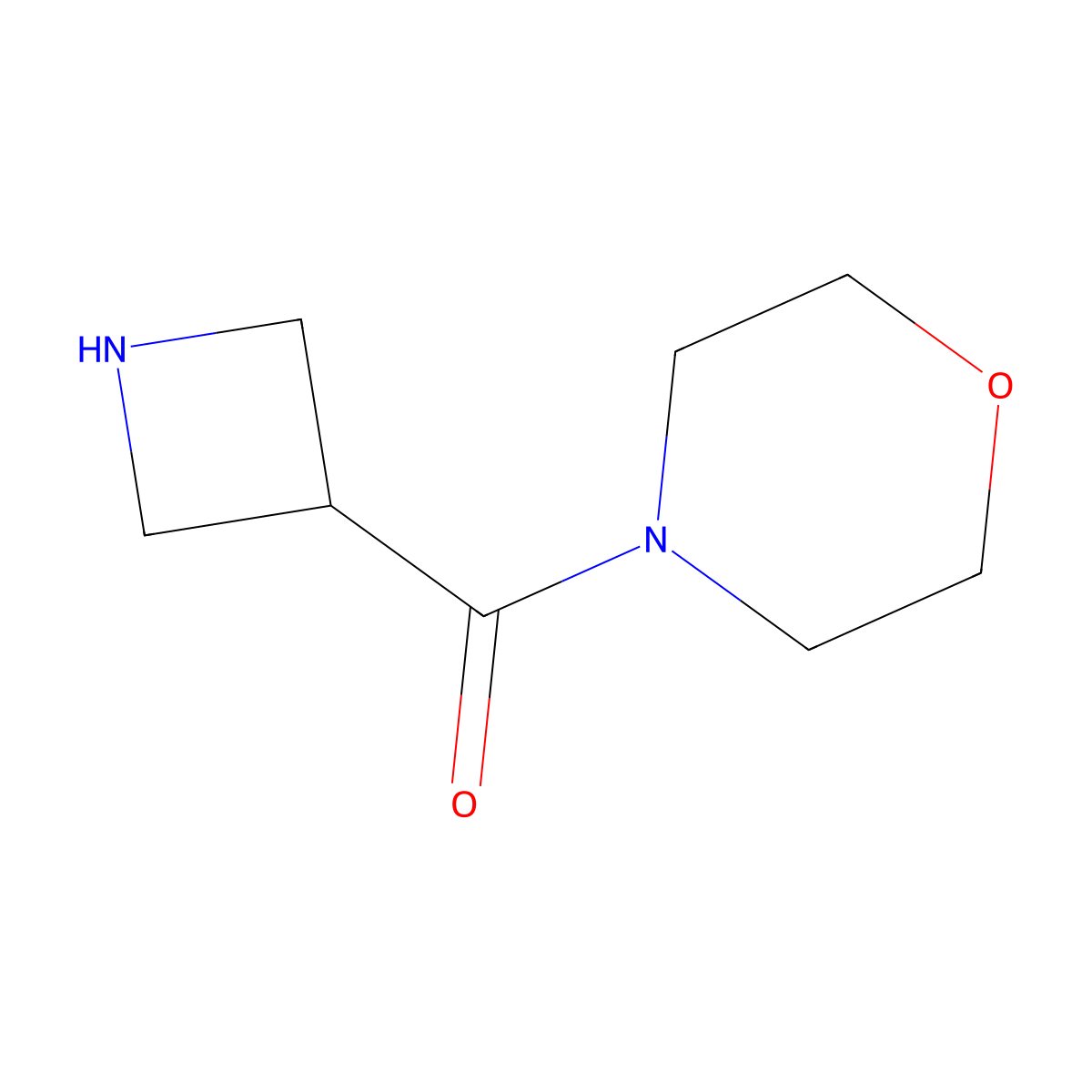 Azetidin-3-yl(morpholino)methanone molecular structure, CAS 1316225-39-4