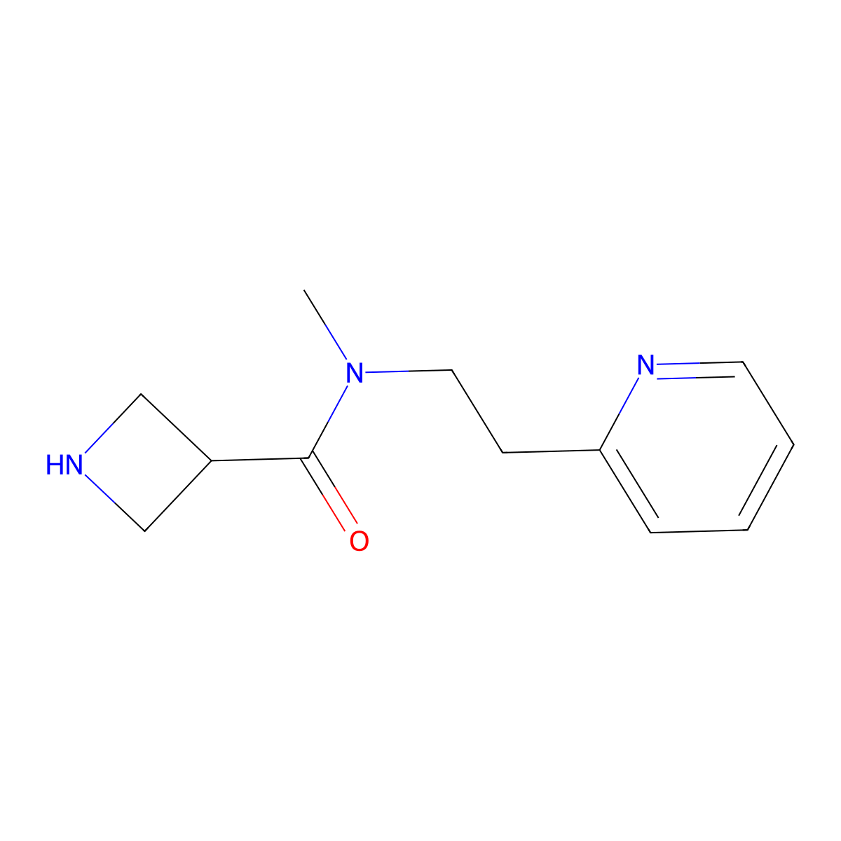 N-Methyl-N-[2-(pyridin-2-YL)ethyl]azetidine-3-carboxamide molecular structure, CAS 1316225-41-8