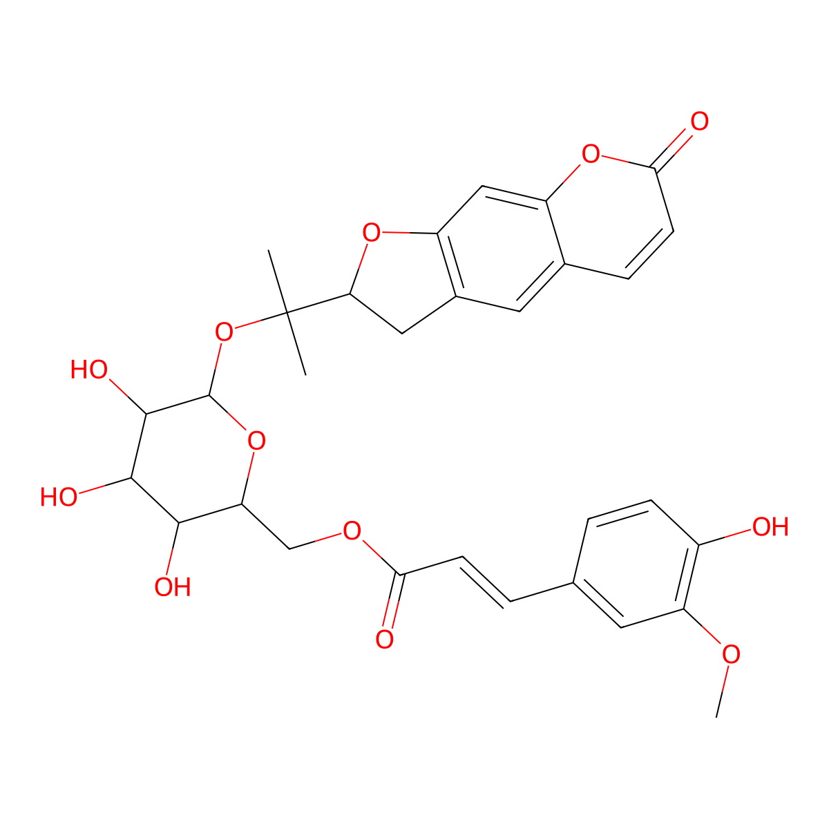 6'-Feruloylnodakenin molecular structure, CAS 131623-14-8