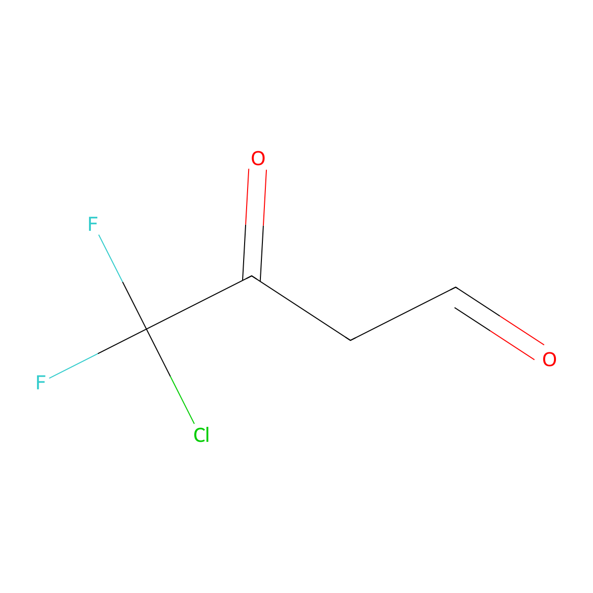 4-Chloro-4,4-difluoro-3-oxobutanal molecular structure, CAS 1316284-87-3