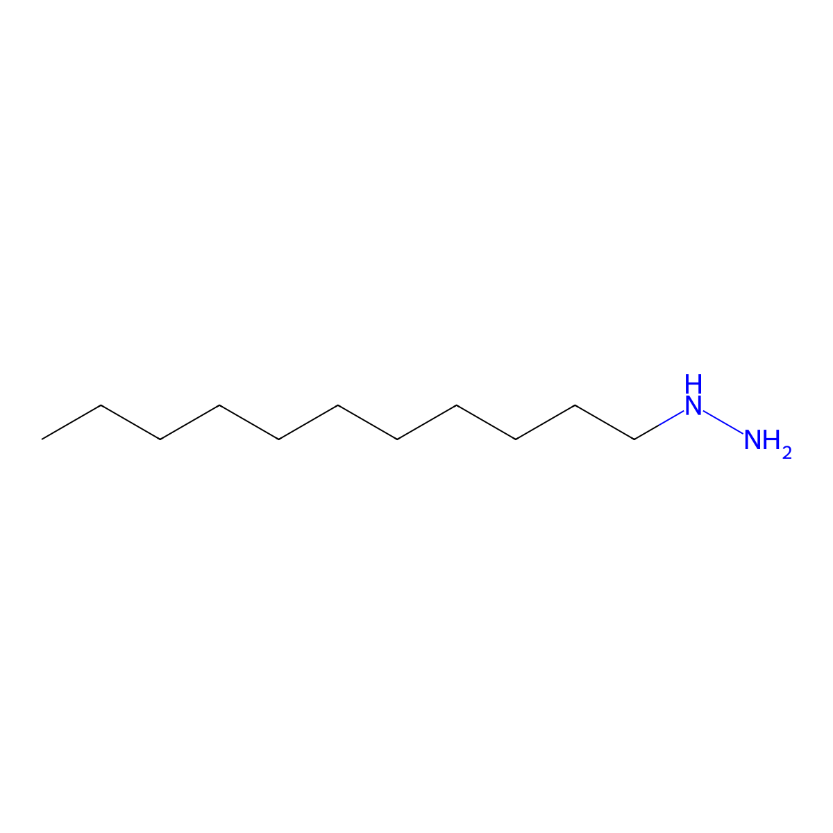 Undecylhydrazine molecular structure, CAS 131645-01-7