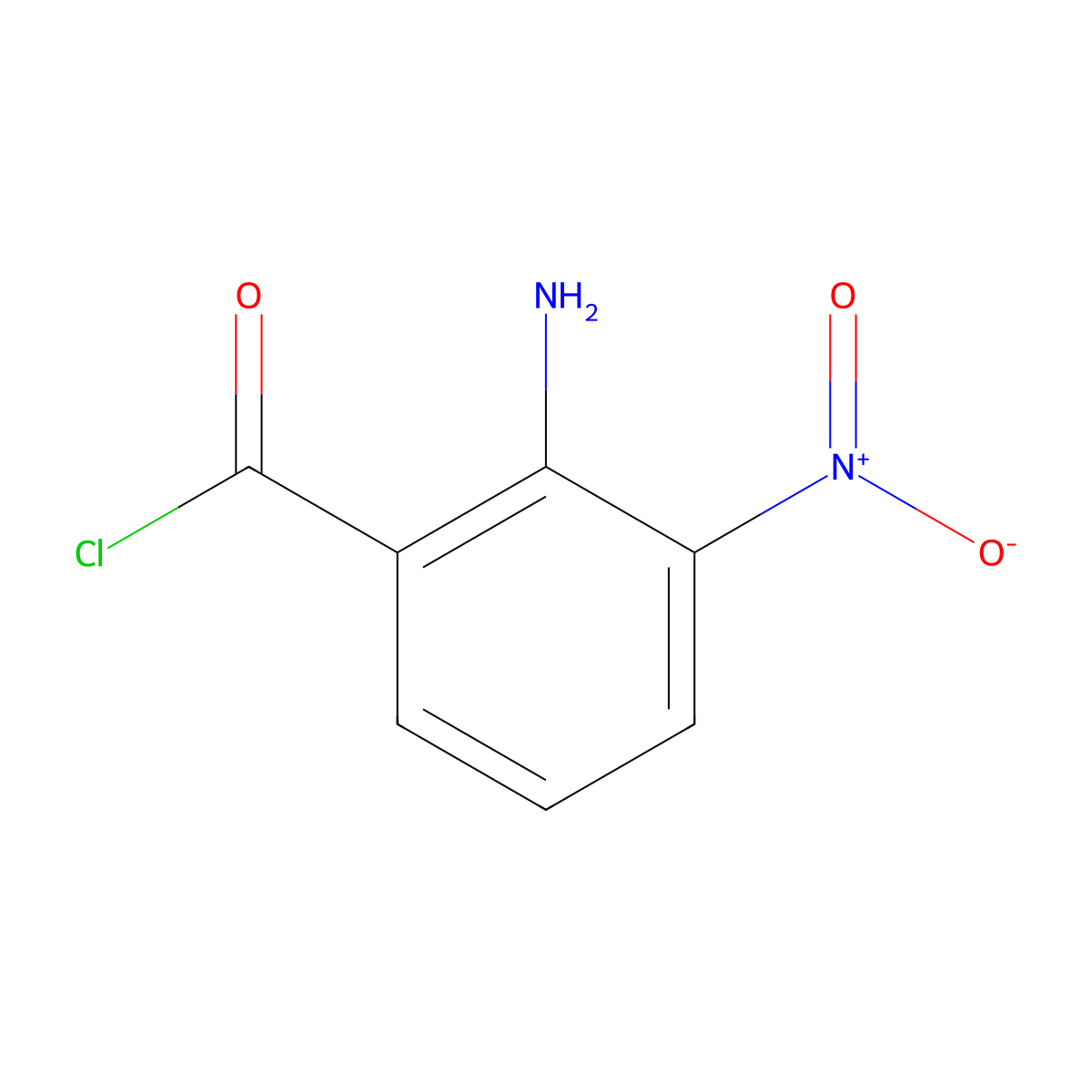 2-Amino-3-nitrobenzoyl chloride molecular structure, CAS 131645-73-3