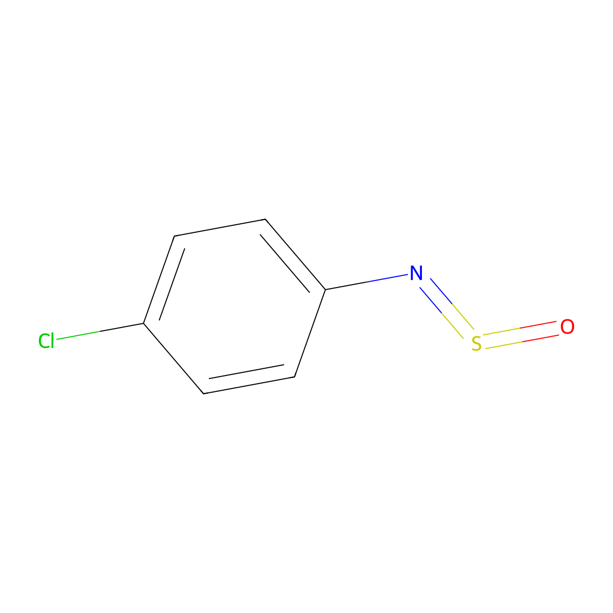 Benzenamine, 4-chloro-N-sulfinyl- molecular structure, CAS 13165-68-9