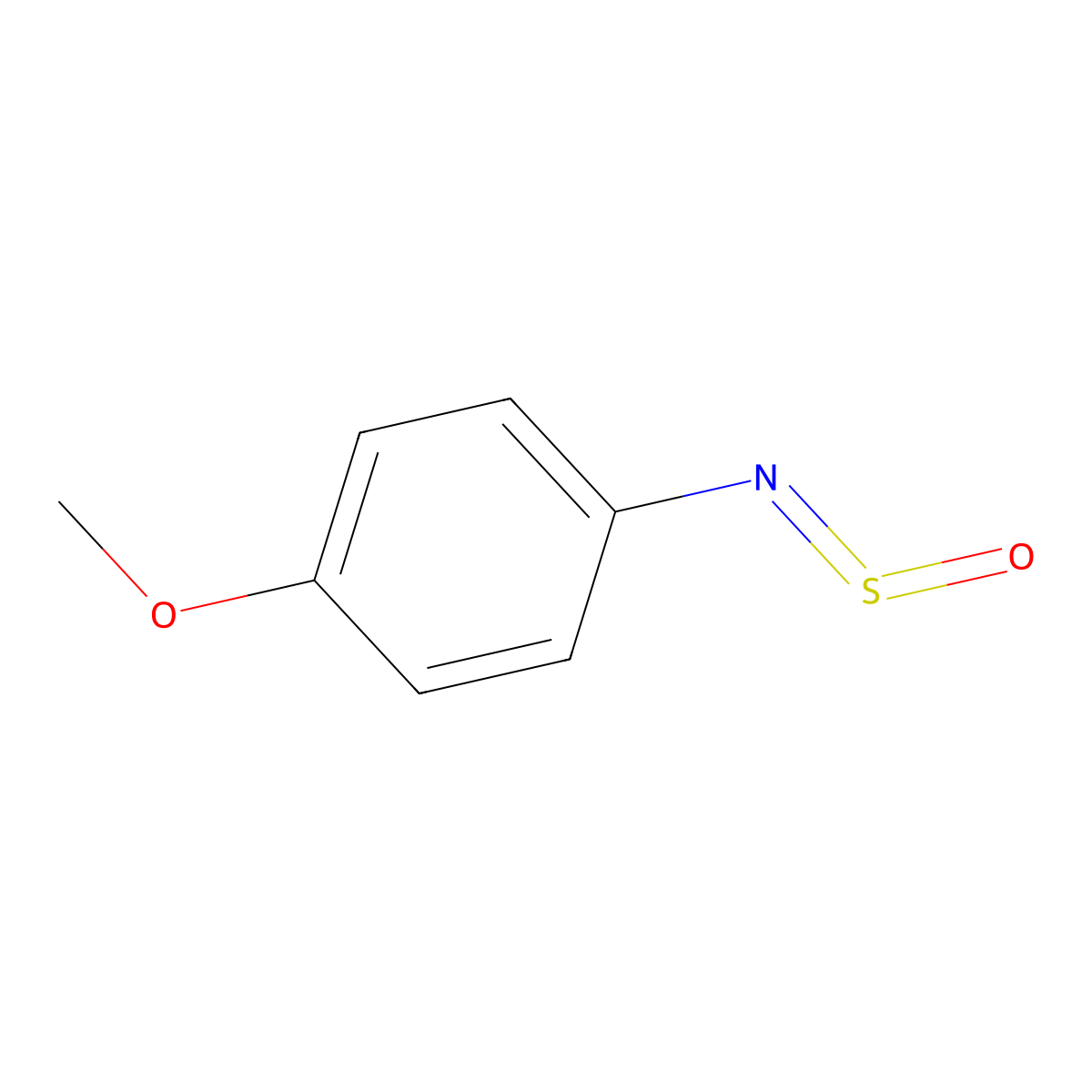 N-Sulfinyl-p-anisidine molecular structure, CAS 13165-69-0