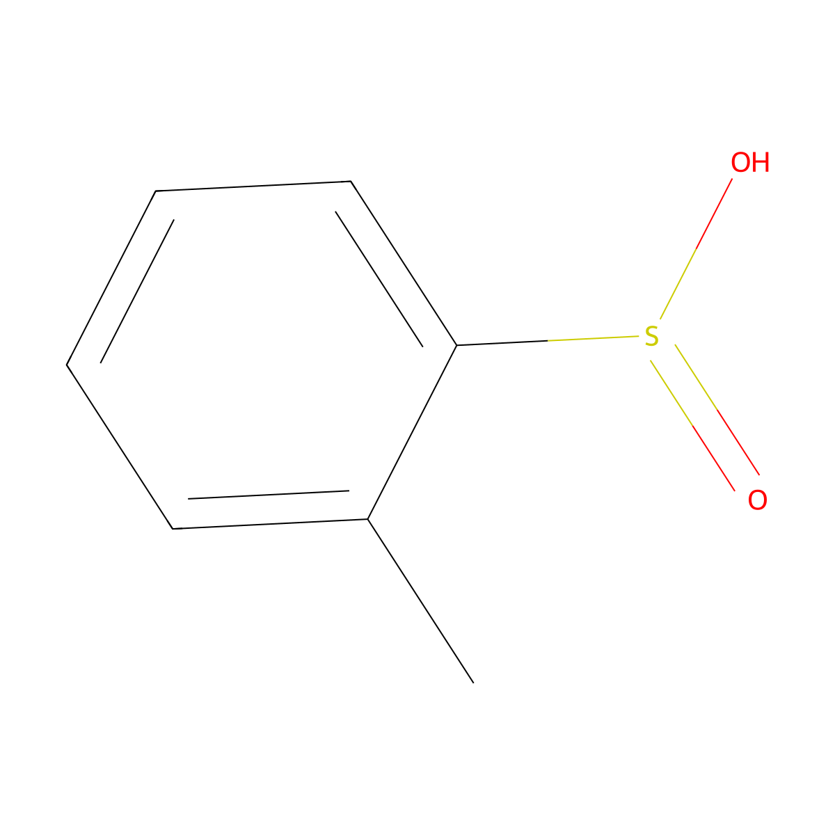 2-Methylbenzene-1-sulfinic acid molecular structure, CAS 13165-77-0