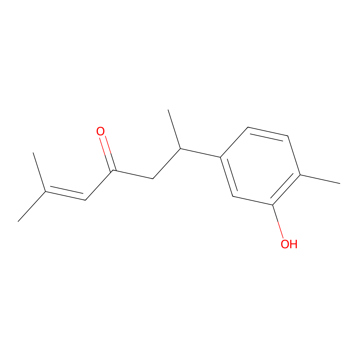 Turmeronol A molecular structure, CAS 131651-37-1