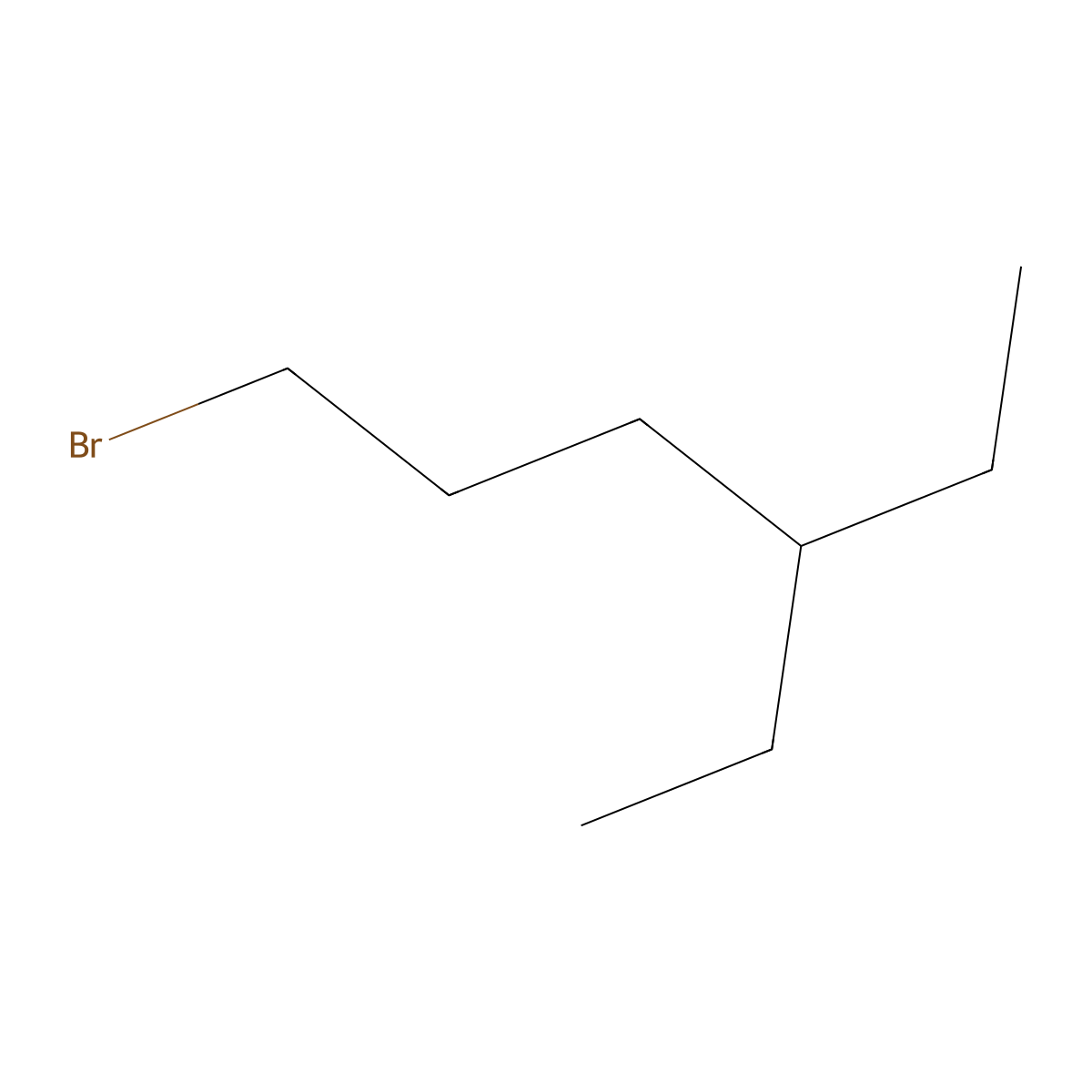 1-Bromo-4-ethylhexane molecular structure, CAS 131665-72-0