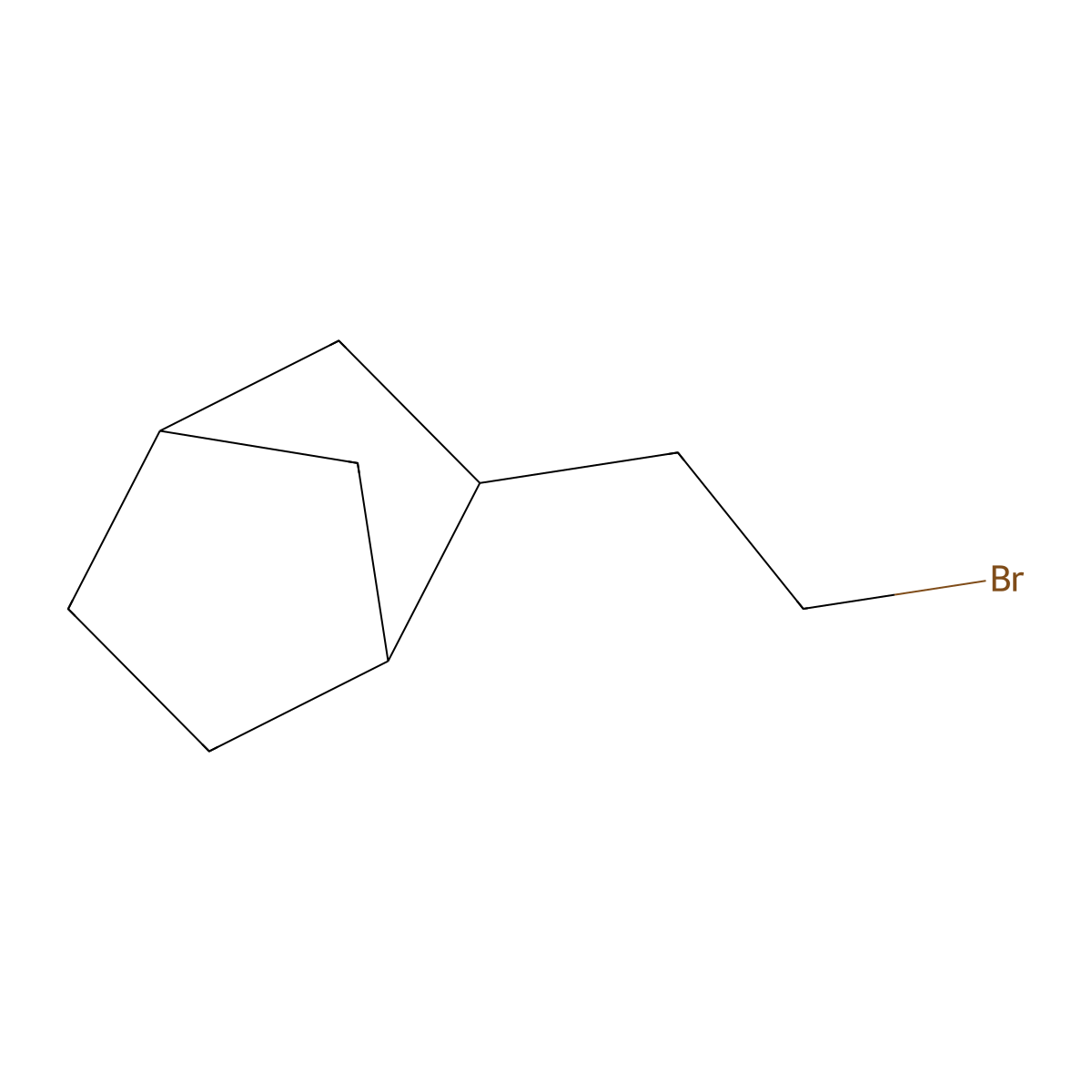 2-(2-Bromoethyl)bicyclo(2.2.1)heptane molecular structure, CAS 131665-74-2
