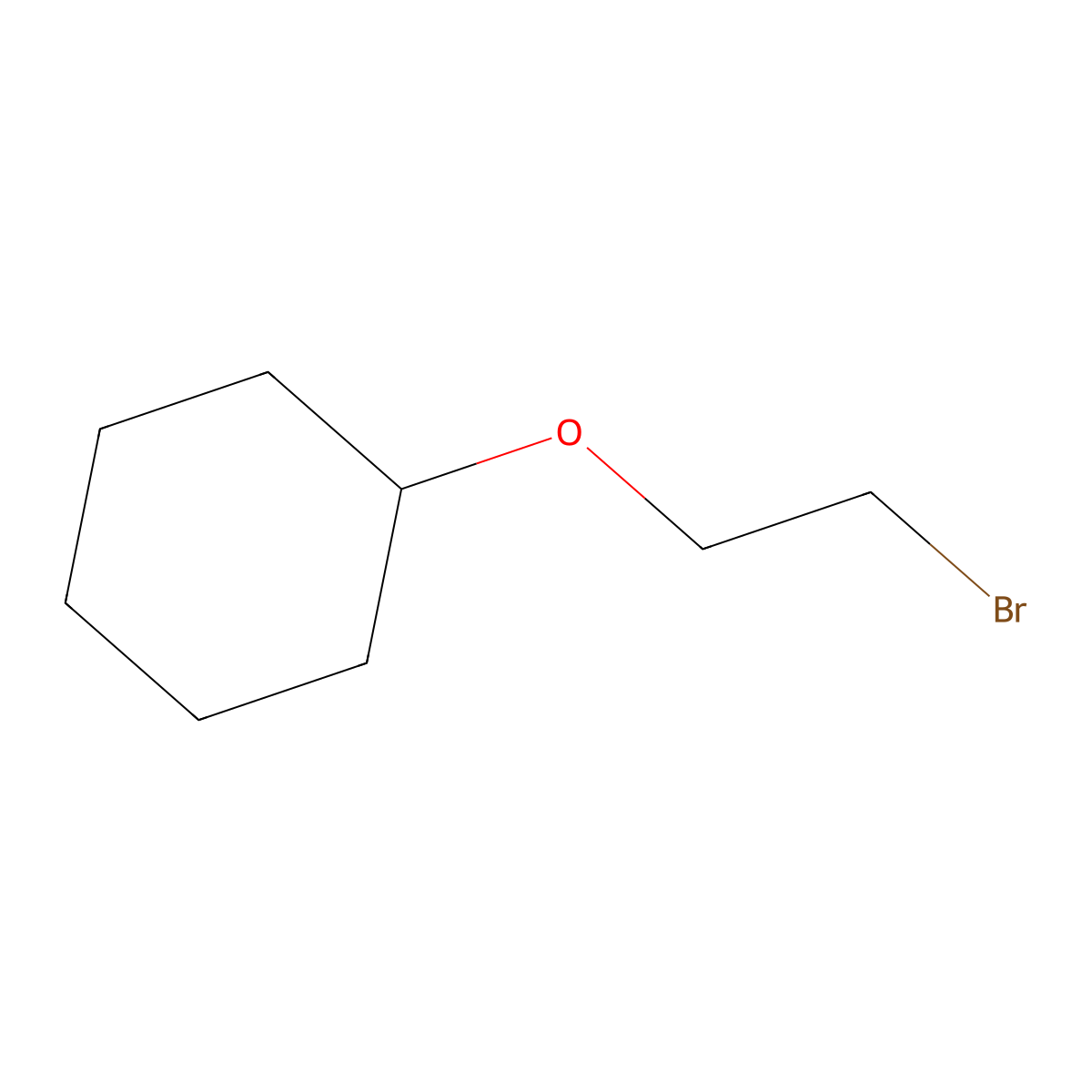 (2-Bromoethoxy)cyclohexane molecular structure, CAS 131665-94-6