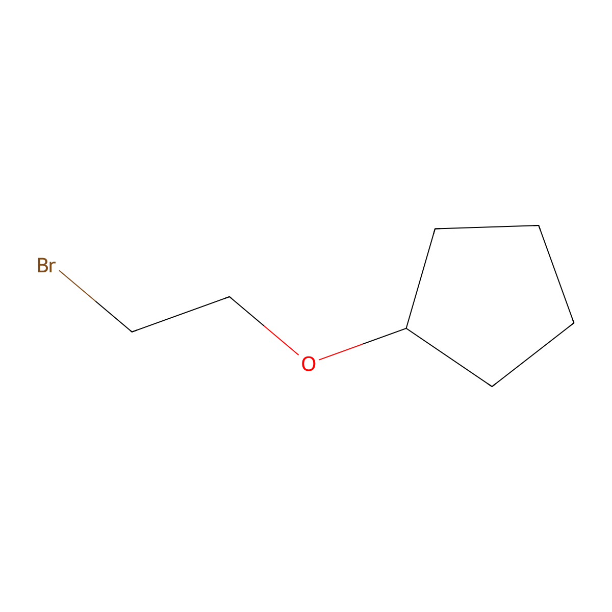 (2-Bromoethoxy)cyclopentane molecular structure, CAS 131666-02-9