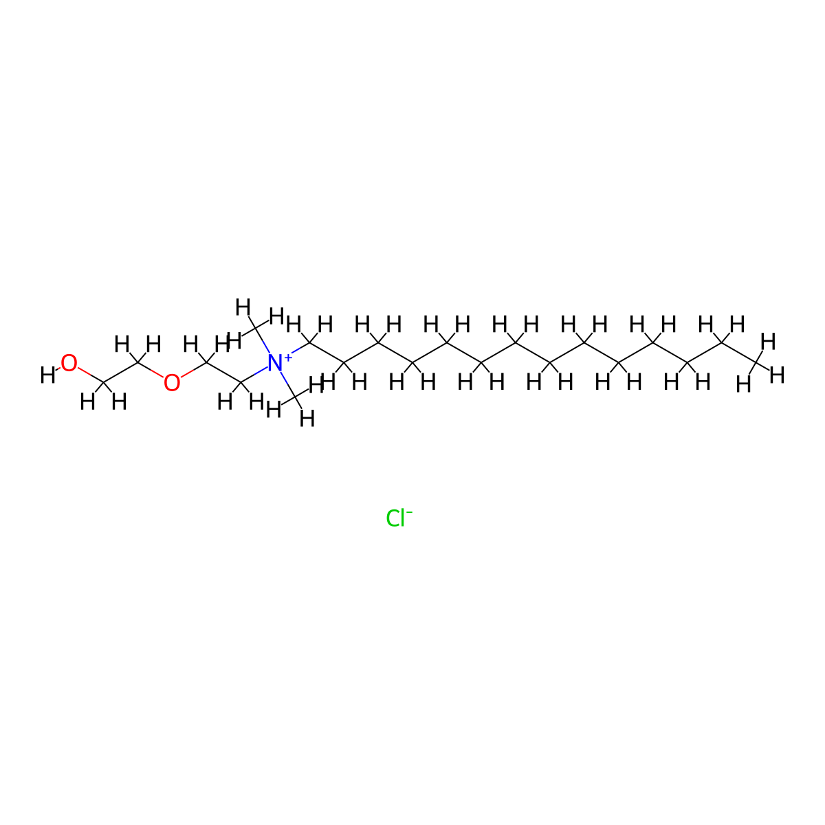 N-(2-(2-Hydroxyethoxy)ethyl)-N,N-dimethyl-1-tetradecanaminium chloride molecular structure, CAS 131671-81-3