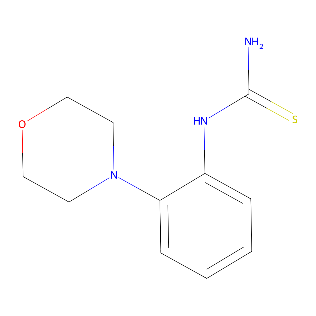 1-(2-Morpholinophenyl)thiourea molecular structure, CAS 131679-08-8