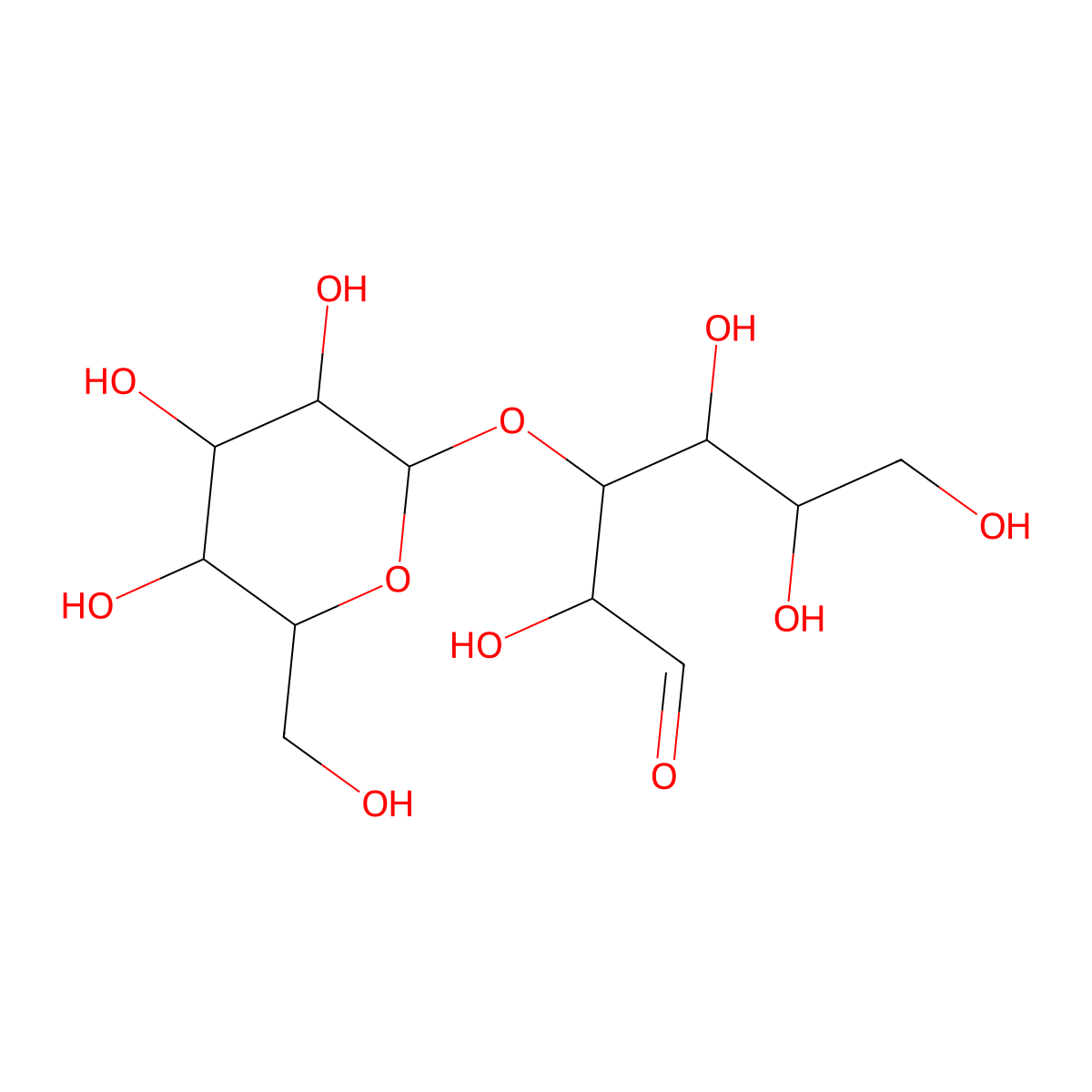 Galactosyl-(1-3)galactose molecular structure, CAS 13168-24-6