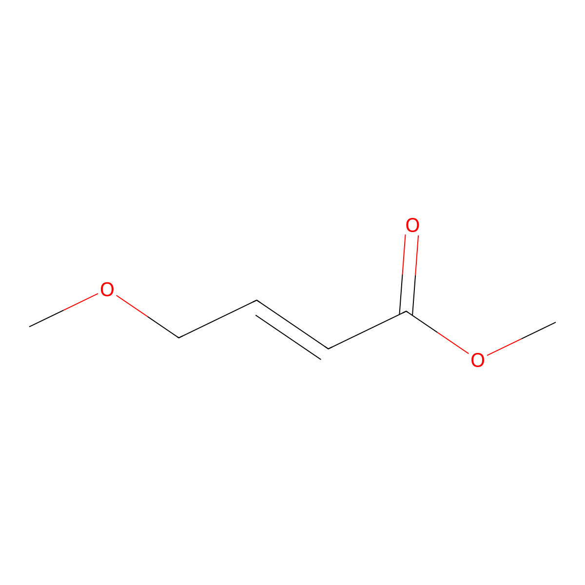 methyl (2E)-4-methoxybut-2-enoate molecular structure, CAS 13168-99-5