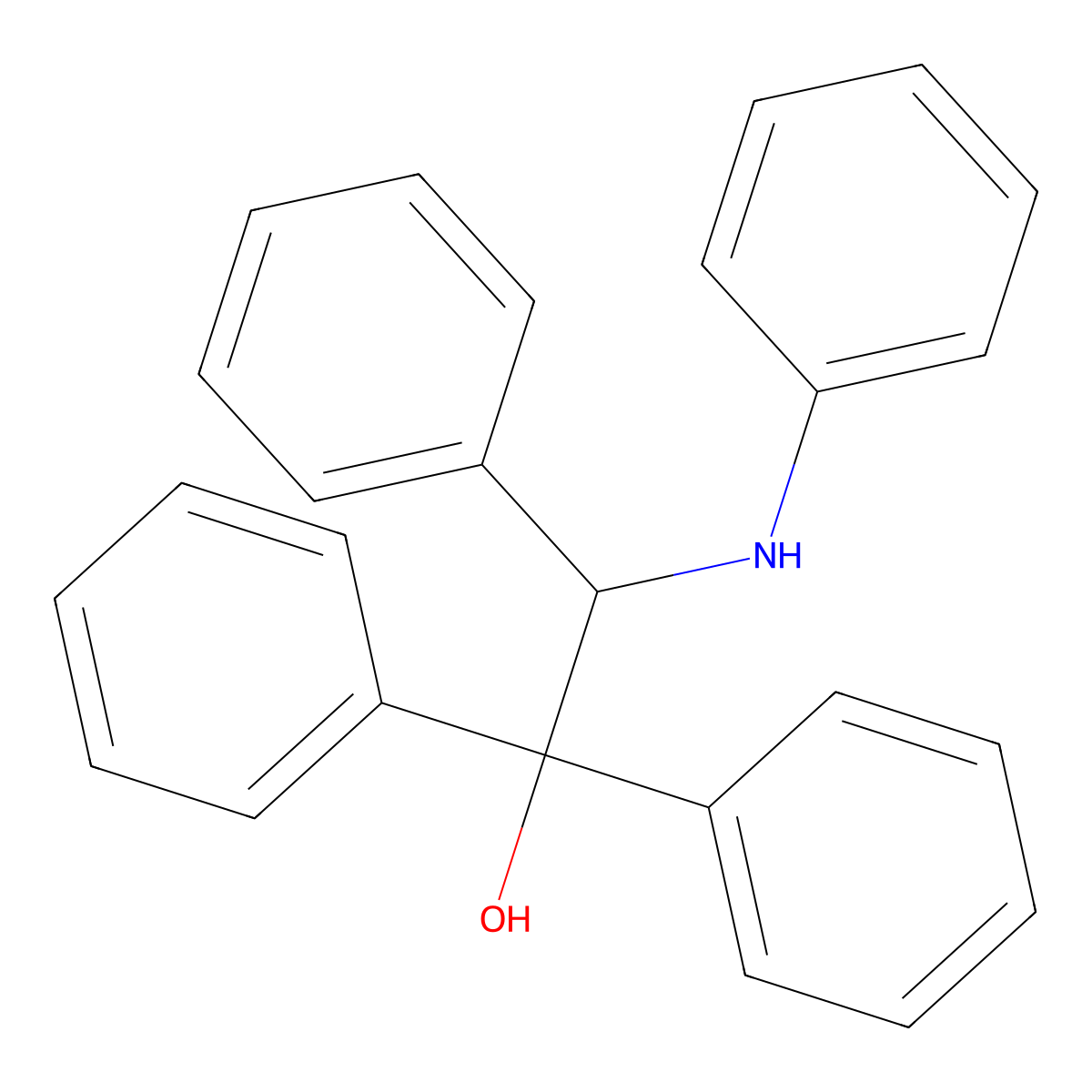 2-Anilino-1,1,2-triphenyl-1-ethanol molecular structure, CAS 131699-30-4