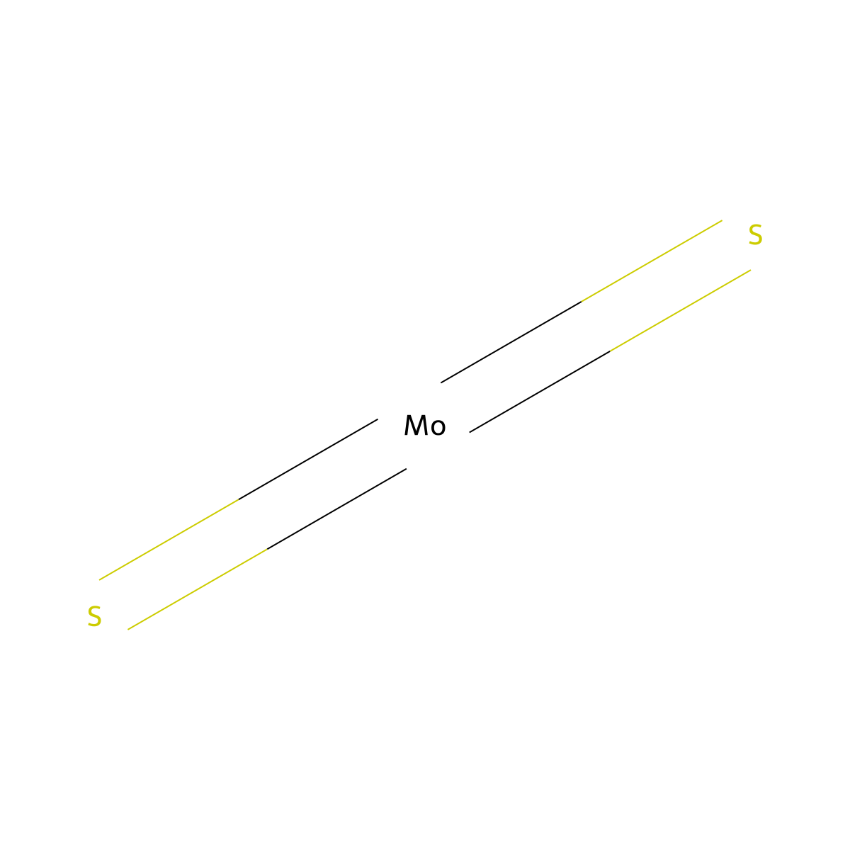 Molybdenum sulfide , Molybdenum sulfide molecular structure, CAS 1317-33-5