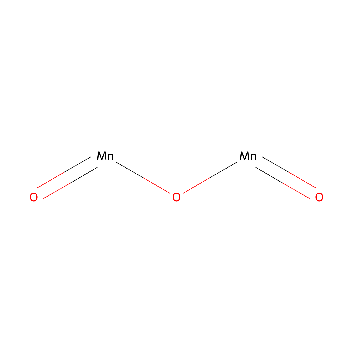 manganese(III) oxide molecular structure, CAS 1317-34-6