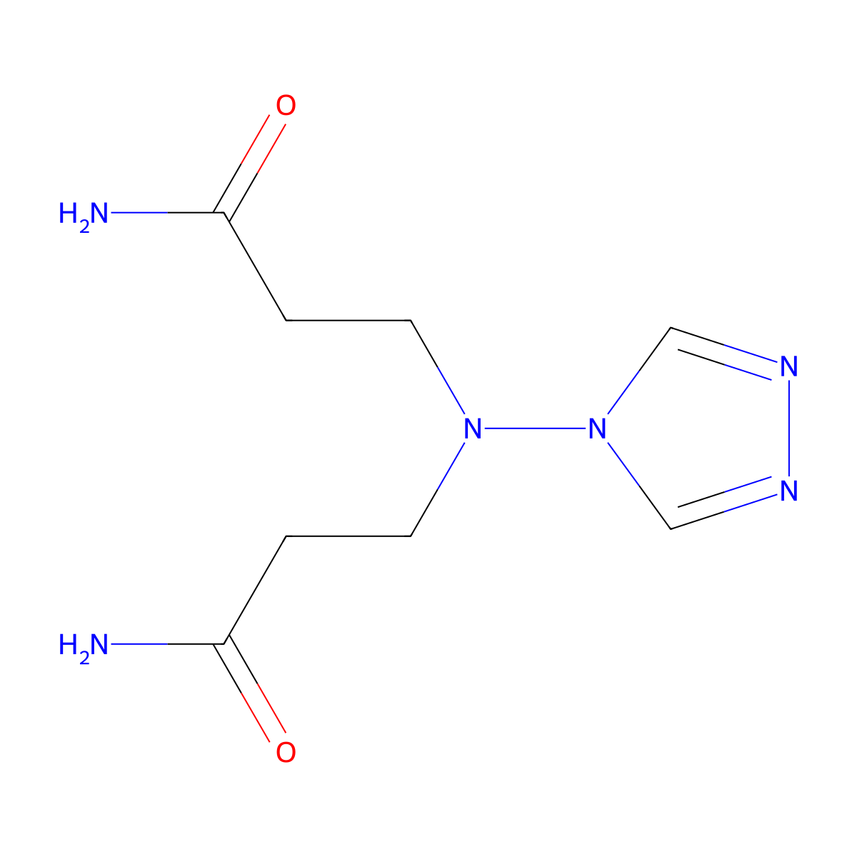 Propanamide, 3,3'-(4H-1,2,4-triazol-4-ylimino)bis- molecular structure, CAS 131706-28-0
