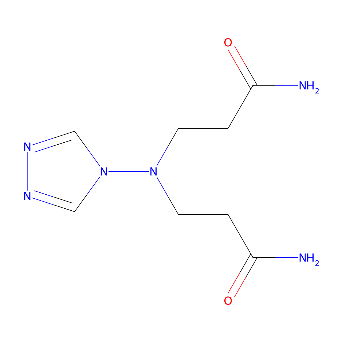 Propanamide, 3,3'-(4H-1,2,4-triazol-4-ylimino)bis- molecular structure, CAS 131706-28-0